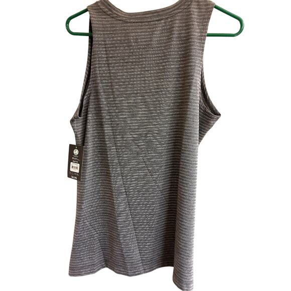 Athletic Works top, Women's Size Medium 8-10, Workout Tank, Black & Gray, NWOT - Picture 2 of 4